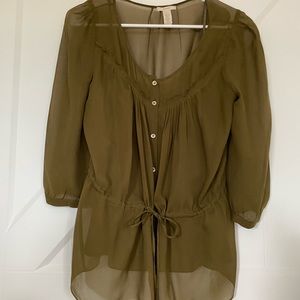Olive JCrew blouse